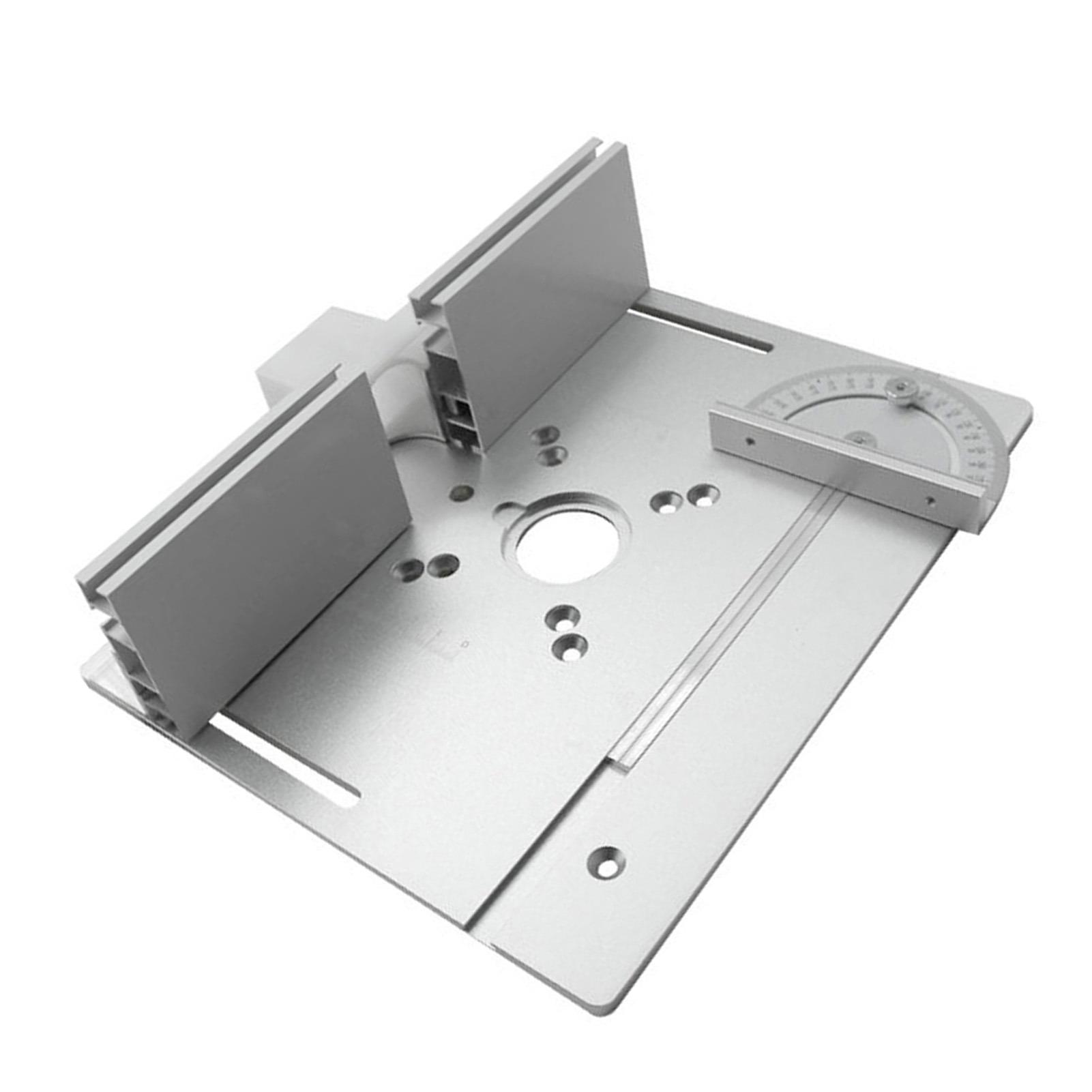 Set Aus 3 Aluminiumlegierungs-einsatzplatten Für Frästische, Holzfrässtützen, Schneidemaschinen, Gravierhilfsmittel Und Holzbearbeitungswerkbänke.
