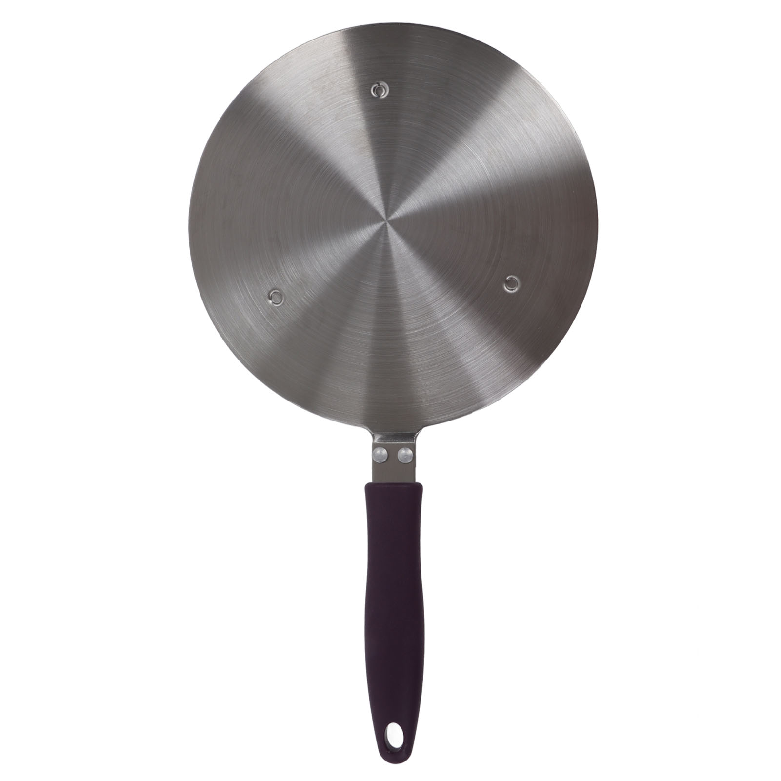 Induktionsadapterplatte, Wärmeverteiler Aus Edelstahl Mit Violettem Griff, Kochgeschirrzubehör Für Gusseisen- Und Keramikpfannen, 19,5 Cm / 7,68 Zoll
