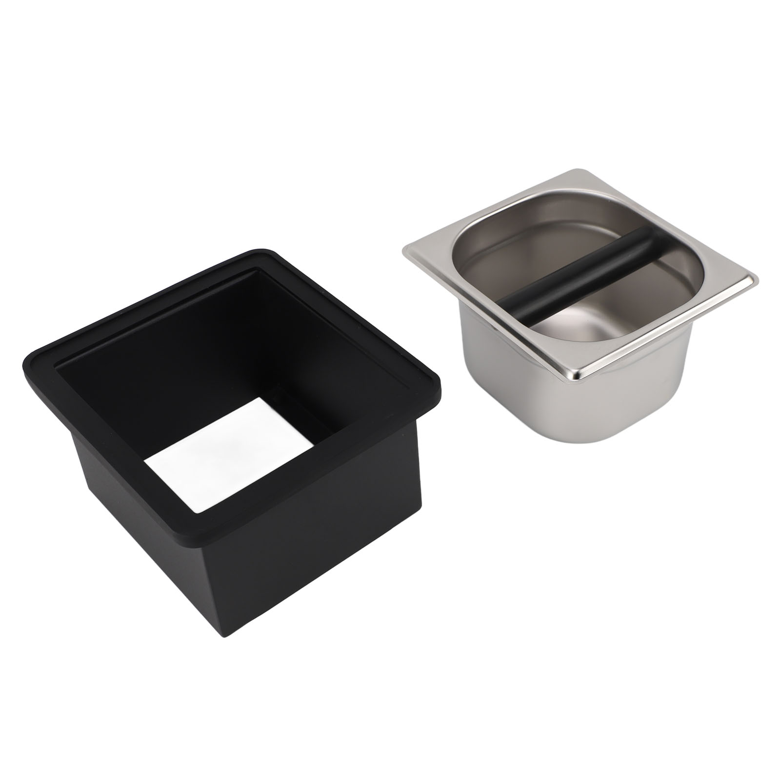 Abnehmbarer, Quadratischer Edelstahlbehälter Für Kaffeesatz, Kaffeesatzeimer, Für Den Laden