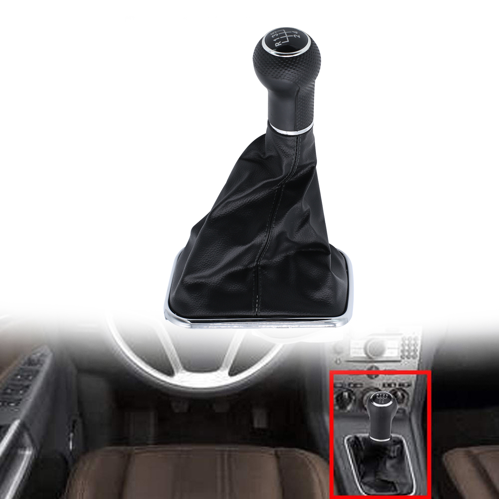 Schaltknaufmanschette 5-gang 23mm Ersatz Für Vw Golf Jetta Mk4 R32 1999-2004