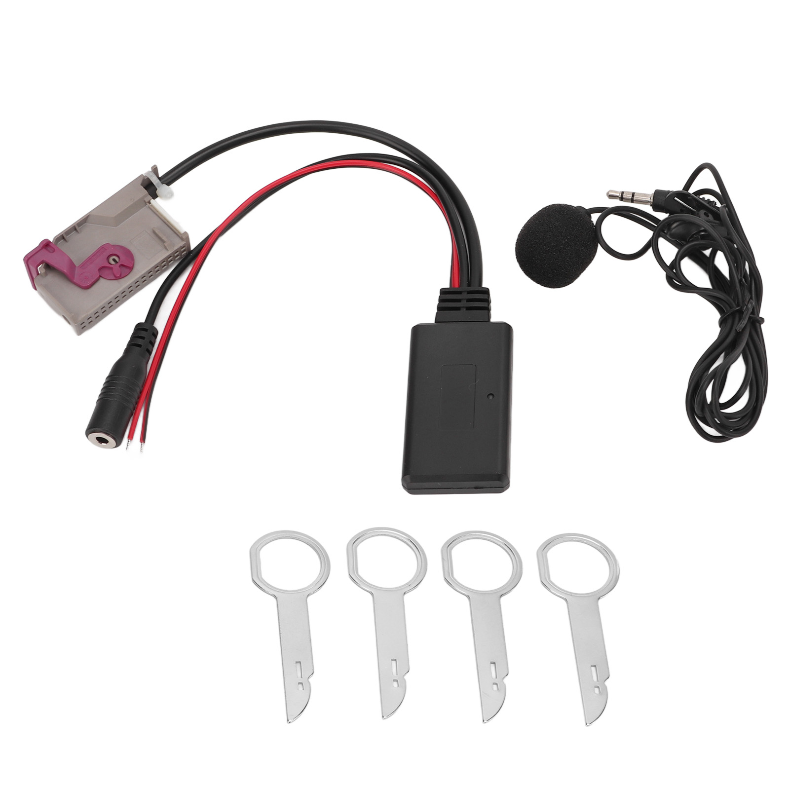 Kabelloser Kfz-adapter, Aux-kabel, Bluetooth 5.0, Mit Ersatz-freisprechmikrofon, Für Rns-e-host