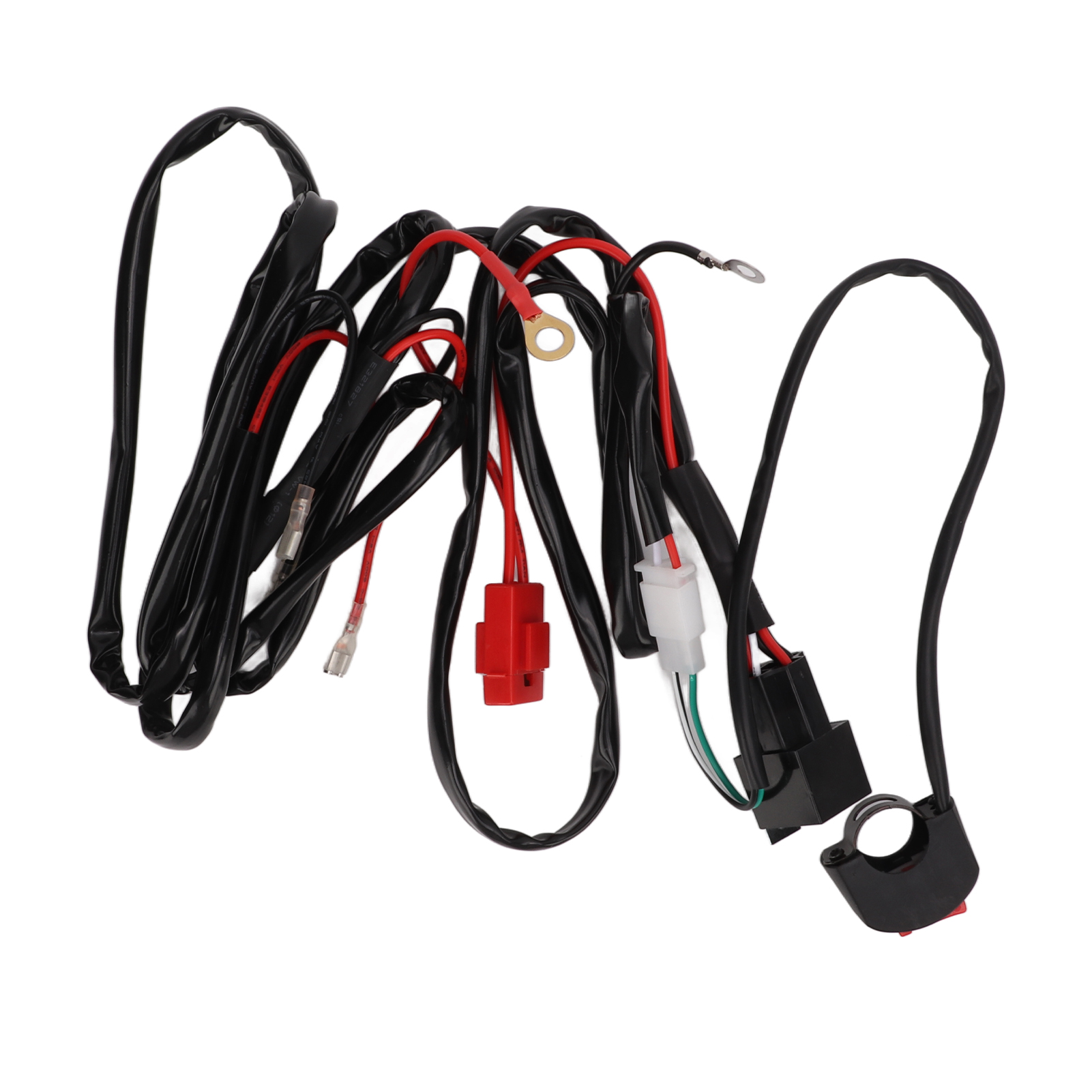 Kabelbaum Für Led-arbeitsscheinwerferschalter An Motorrädern, 12 V, 40 A, Für 9-32 V Offroad-motorräder, Atvs Und Elektroautos