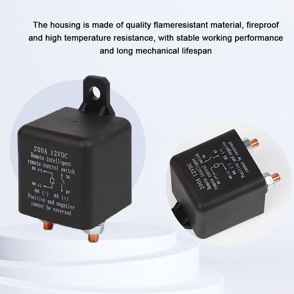 12v 200a Kfz-relais, Doppelter Drahtloser Trennschalter, Kupferspule, Batterietrennschalter.