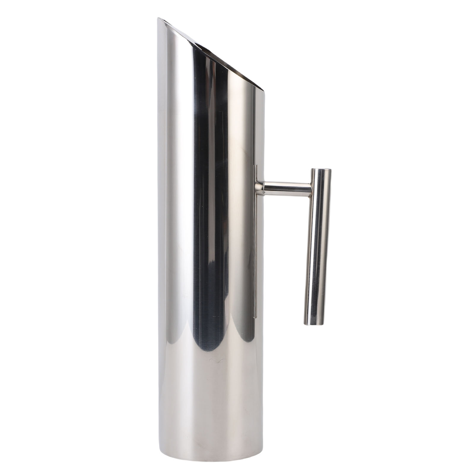 Wasserkaraffe Aus Edelstahl Mit Kühlfach, 2 L, Metallgriff Für Getränke, Für Heißen Und Kalten Tee, Kaffee, Saft, Silberfarben.