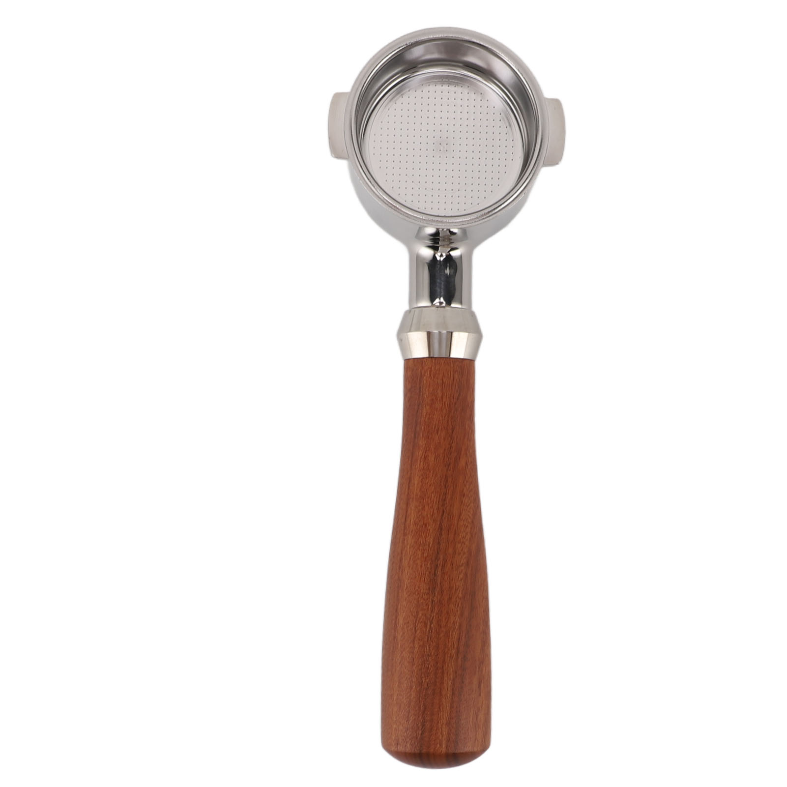 Herausnehmbarer, Bodenloser Kaffeefilterhalter Aus Edelstahl 304, 51 Mm, 2 Griffe, Mit Holzgriff, Für Delonghi-maschinen.
