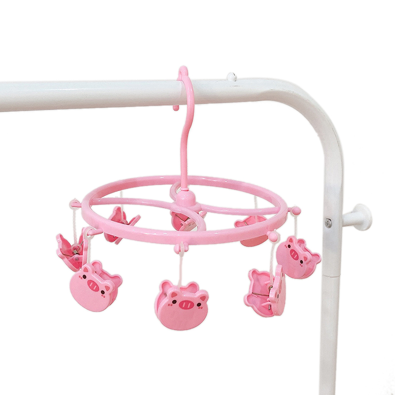 Wäscheleine Aus Kunststoff Zum Aufhängen Von Unterwäsche, Socken, Ärmeln, Kleinen Wäscheklammern Für Zuhause, Studentenwohnheime, Rosa Schweinchen