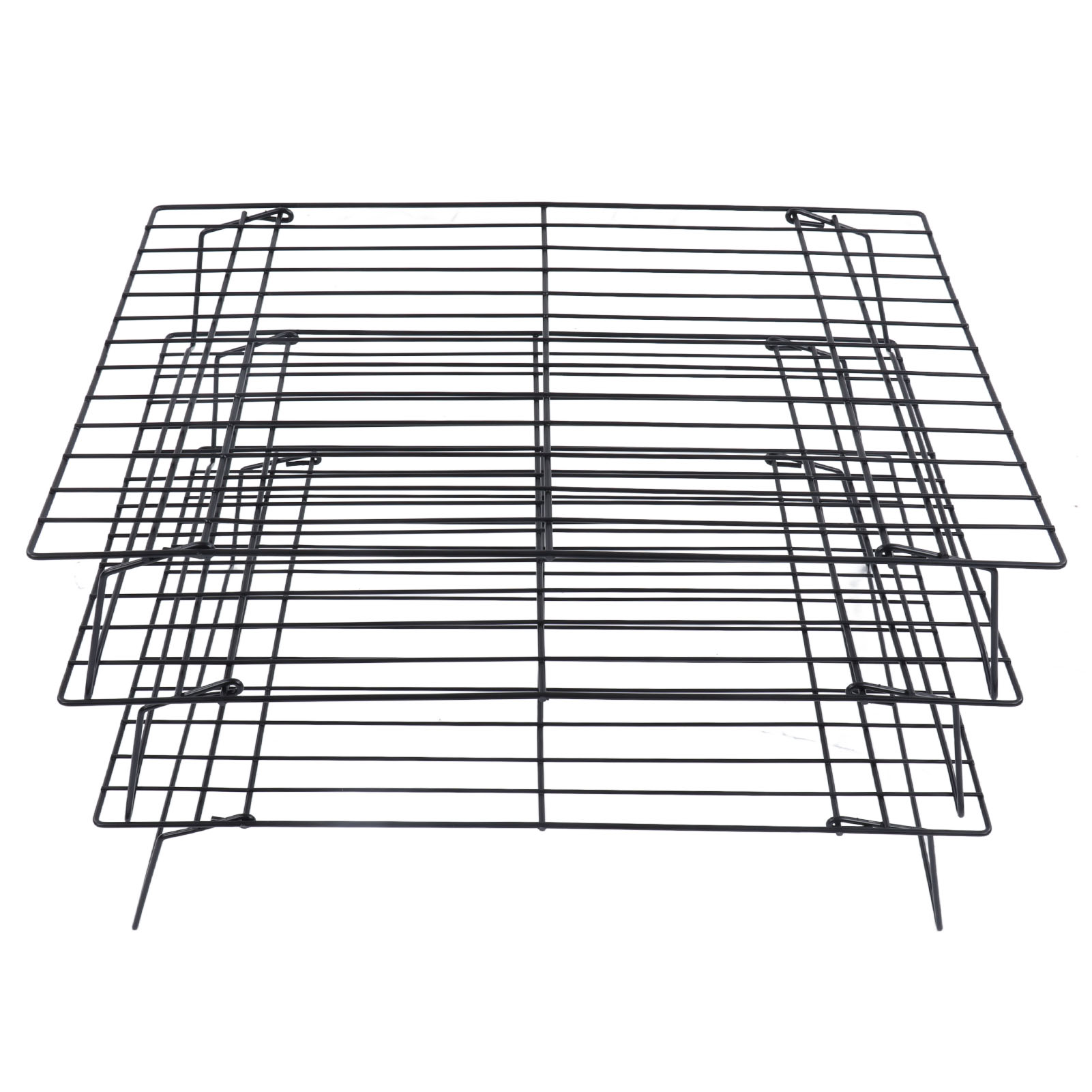 33 Cm (13 Zoll) Großer Backrost Aus Eisen, 3-stöckiger Antihaftbeschichteter Kühlrost Zum Backen Von Keksen Und Kuchen.