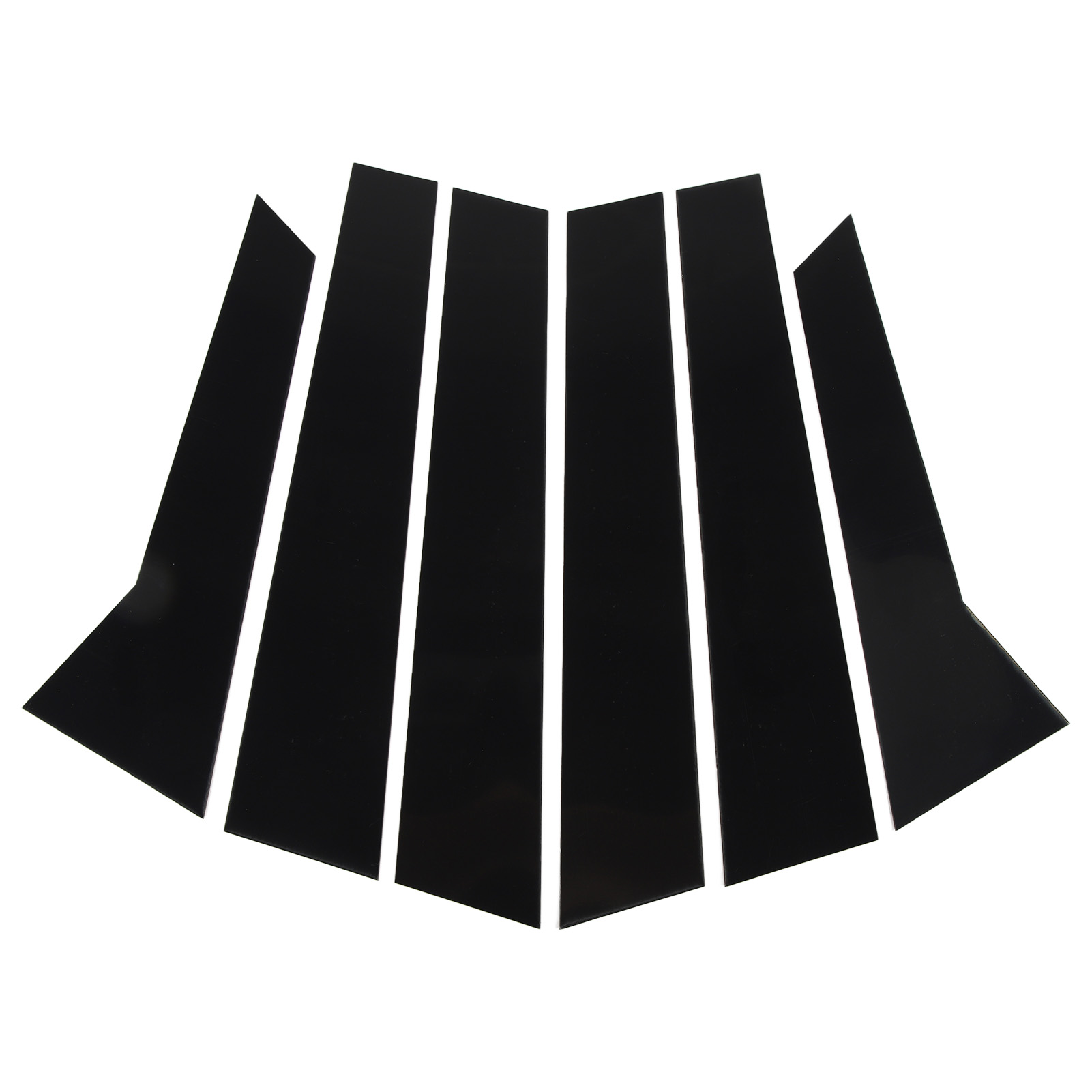 Glänzend Schwarzer Außenfensteraufkleber, B-säulenverkleidung, 6-teilig, Für Macan 95b 2014-2023