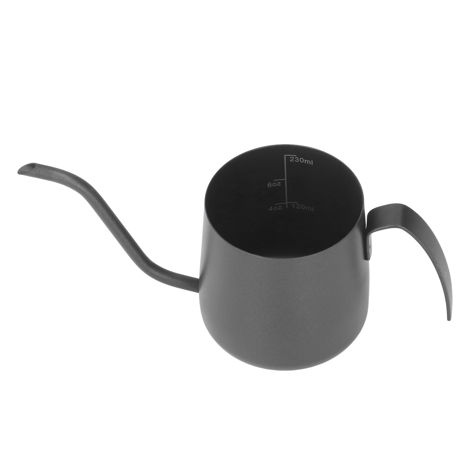 Kaffeekessel Aus Edelstahl, Dicker Schwanenhals, Komfortabler Griff, Tropfstoppsystem Mit Skala, 250 Ml.