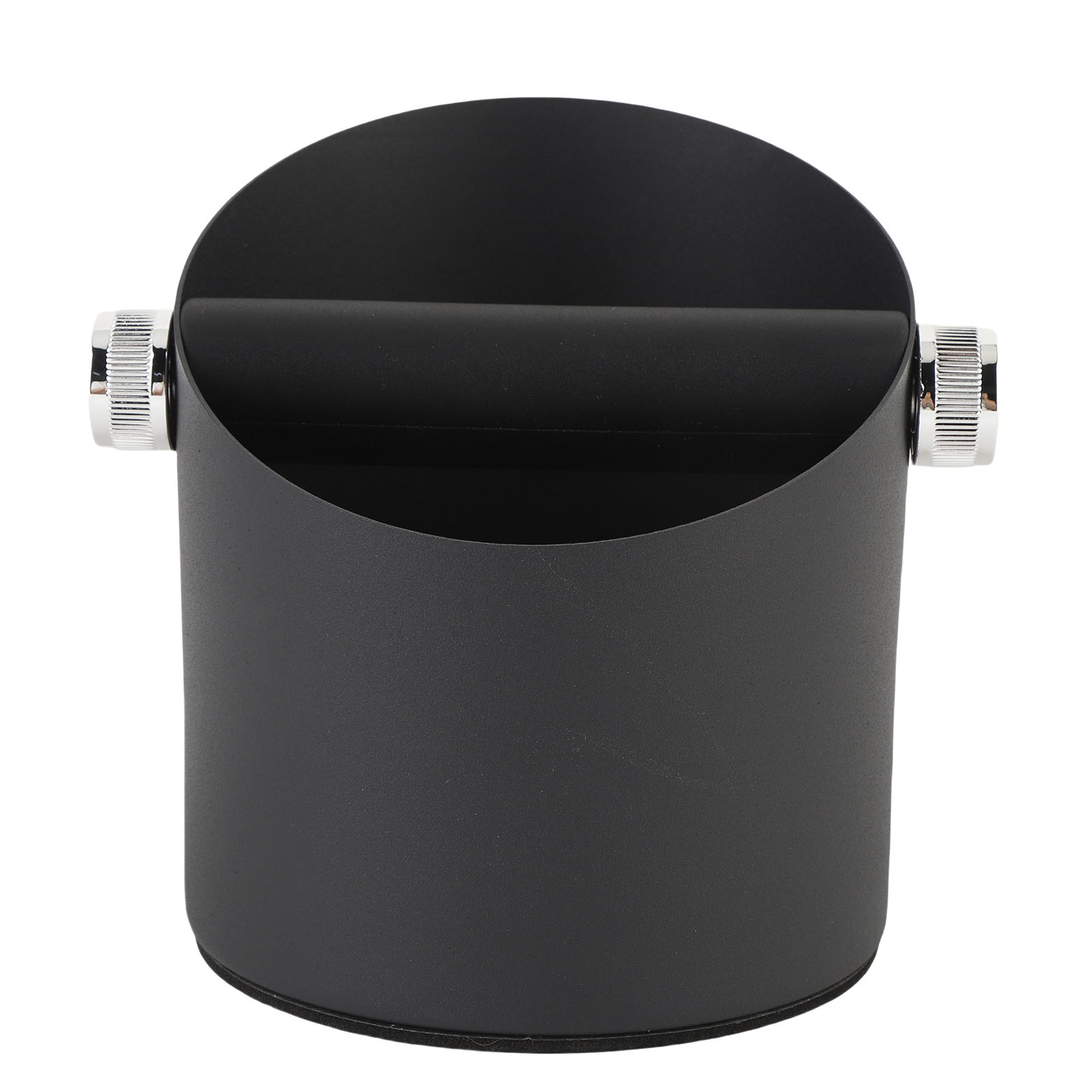 Kleiner Behälter Aus Kohlenstoffstahl Für Gemahlenen Kaffee, Kaffeesatzbehälter, Schwarze Farbe.