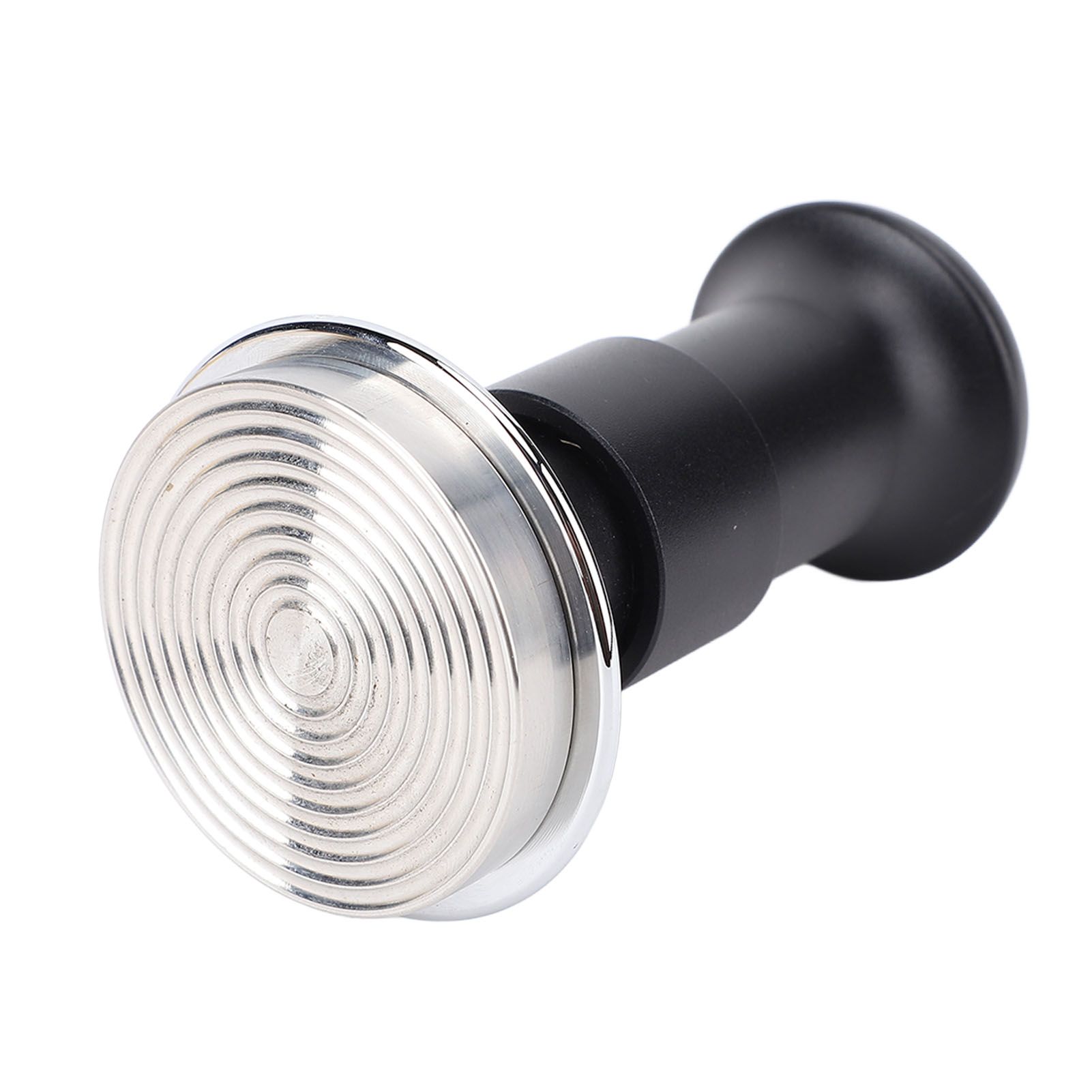 Kaffeemörser Mit Federmechanismus, Edelstahlfuß Mit Konstantem Druck, Für Zuhause Und Büro, Schwarz, 51 Mm