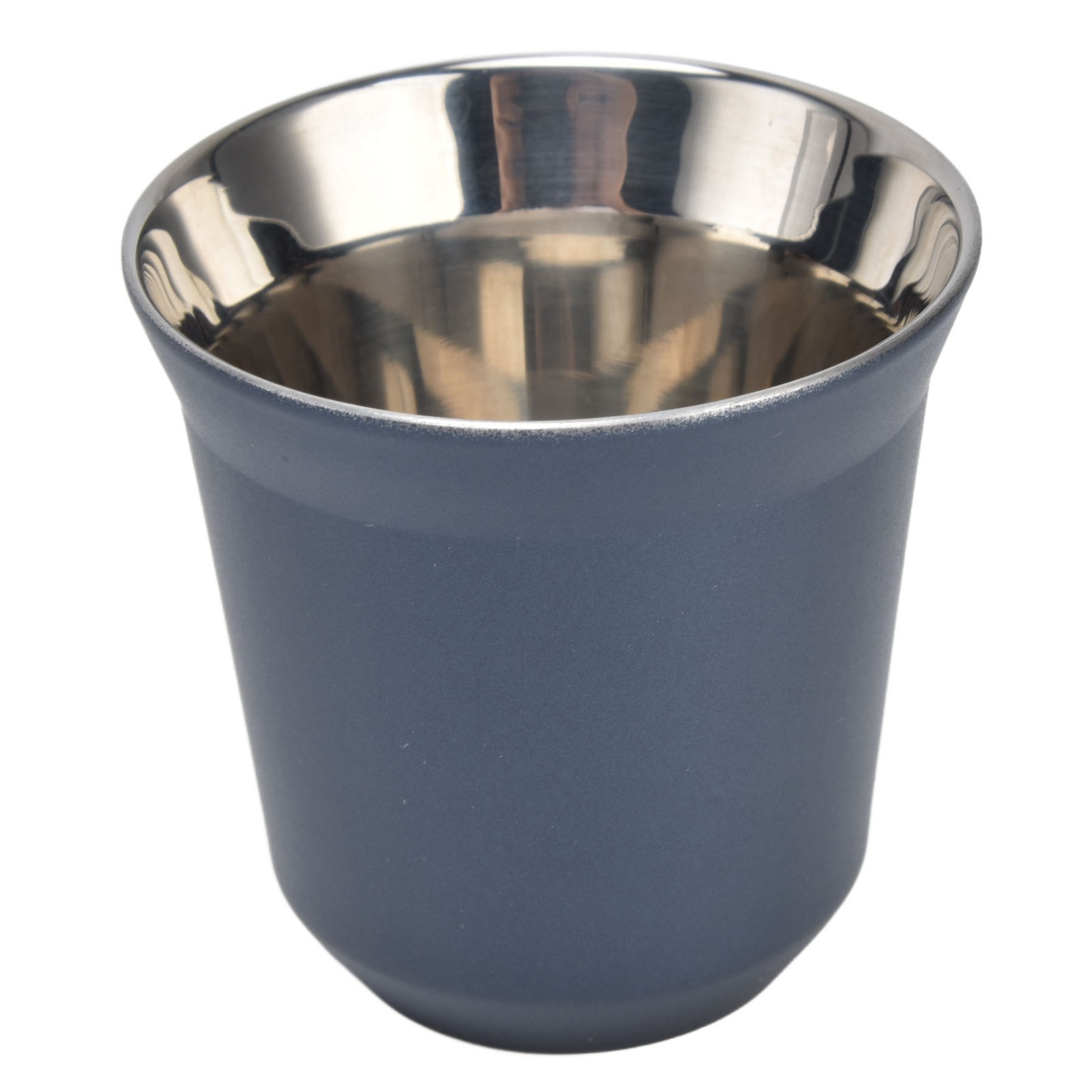 Kaffeebecher Aus Edelstahl 304, 80 Ml, Doppelwandig, Isoliert, Hitzebeständig, Für Camping Und Picknicks Im Freien, Dunkelblau.