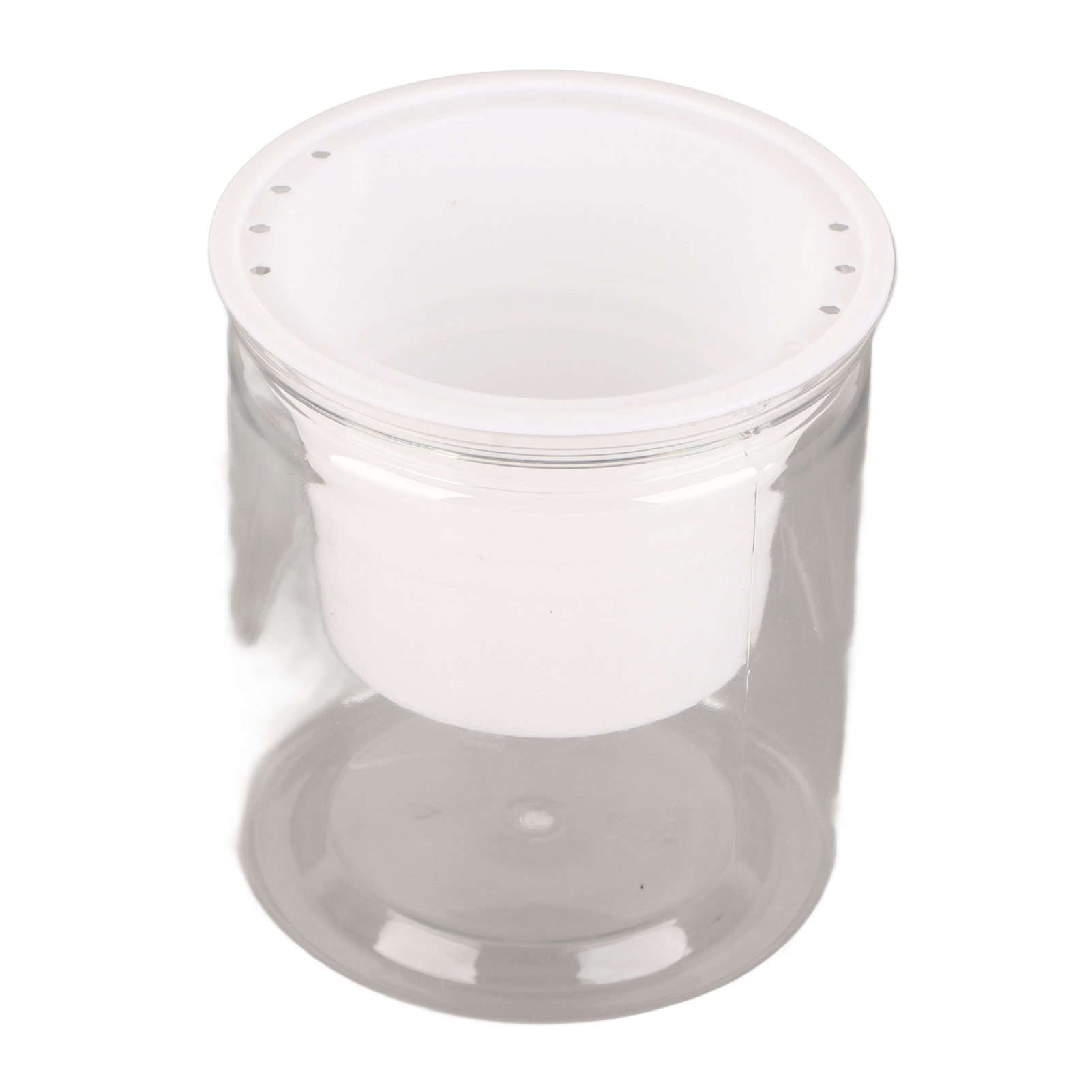 Automatischer, Transparenter, Wasserabsorbierender Blumentopf, Kreativer Runder Blumentopf Für Zimmerpflanzen, Hydroponische Pflanzgefäße Aus Kunststoff.