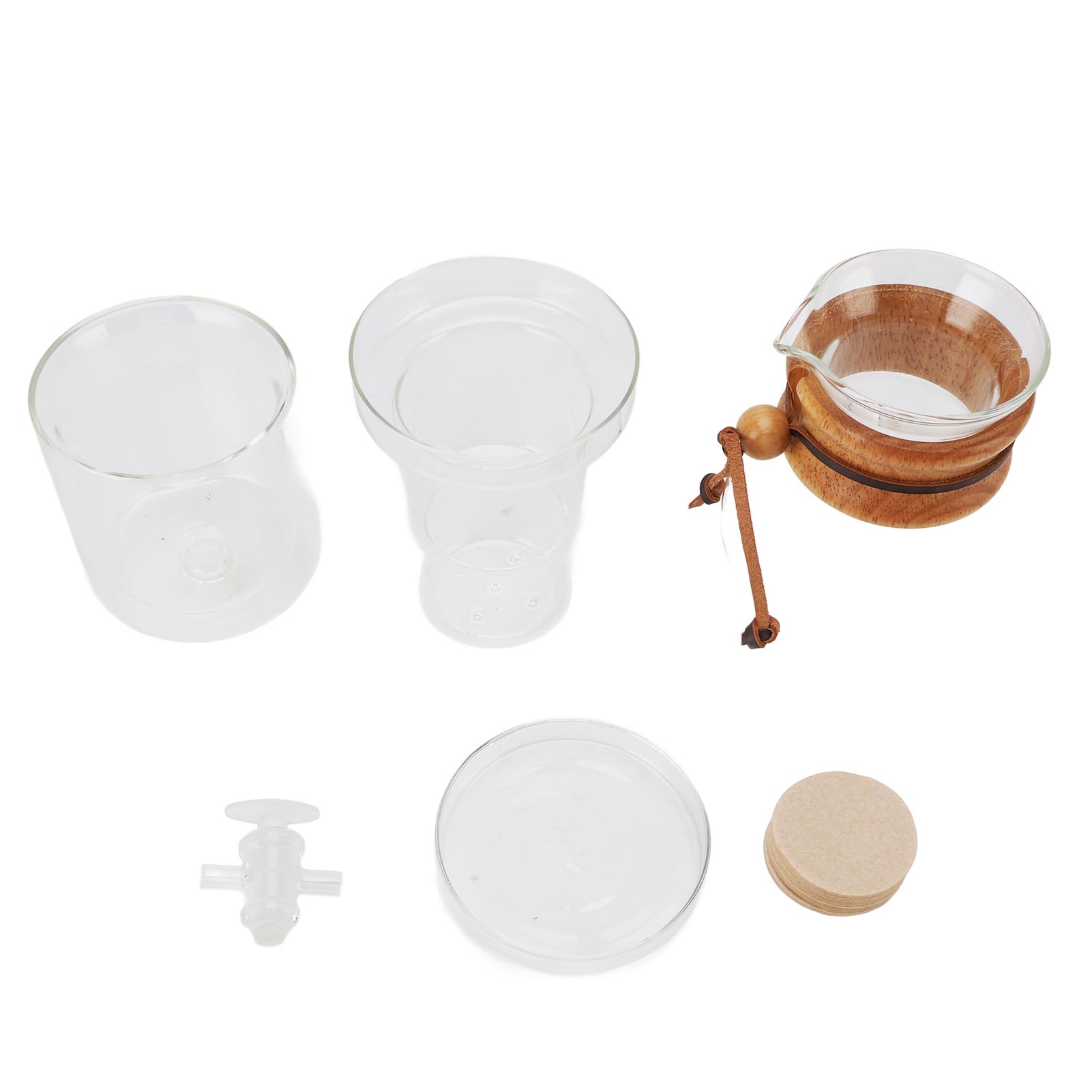 Kaffeemaschine Mit Klarglasfilter, Kaltbrüh-kaffee-set Mit Einstellbarem Wasserdurchfluss, Für Den Heim-teeraum, 400 Ml.