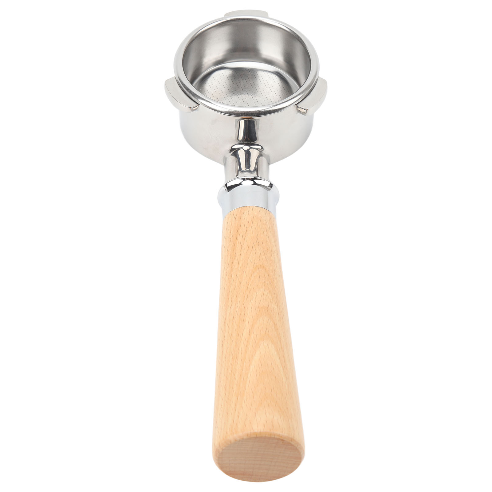 Bodenloser Edelstahl-siebträger, Bodenlos, Für Breville Series 8 Kaffeemaschinen, 54 Mm, A2, Buche.