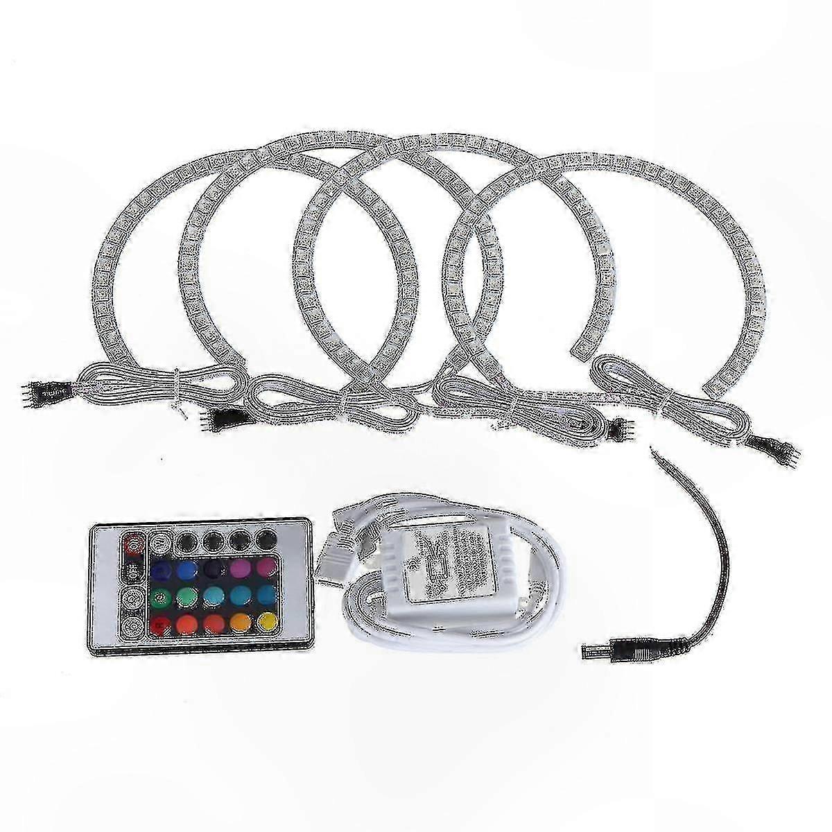 Rgb-halo-ringe Kompatibel Mit Angel Eyes Scheinwerferzubehör Für Bmw E36, E38, E39, E46, 3er, 5er Und 7er.