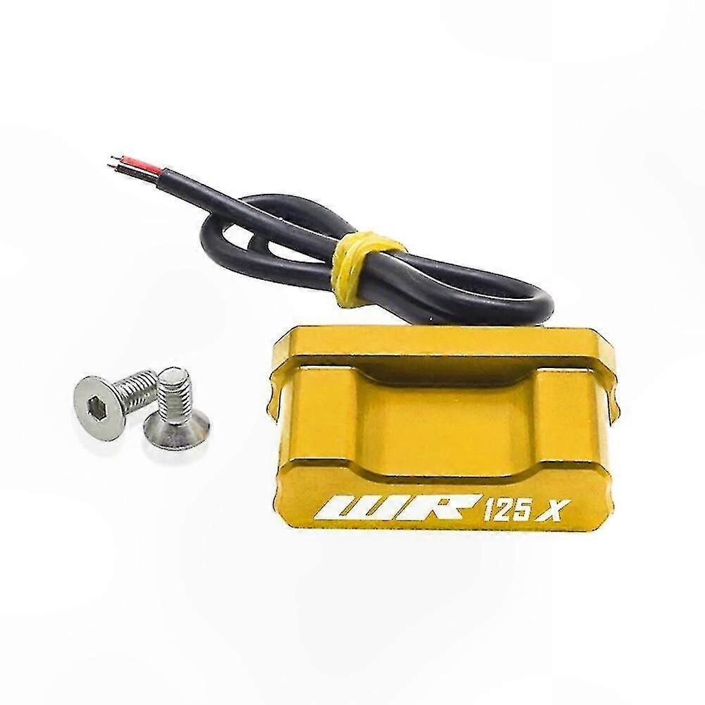 Universeller Kennzeichenhalter Mit Led-beleuchtung Für Motorräder 2012-2016 (goldene Led-leuchten)