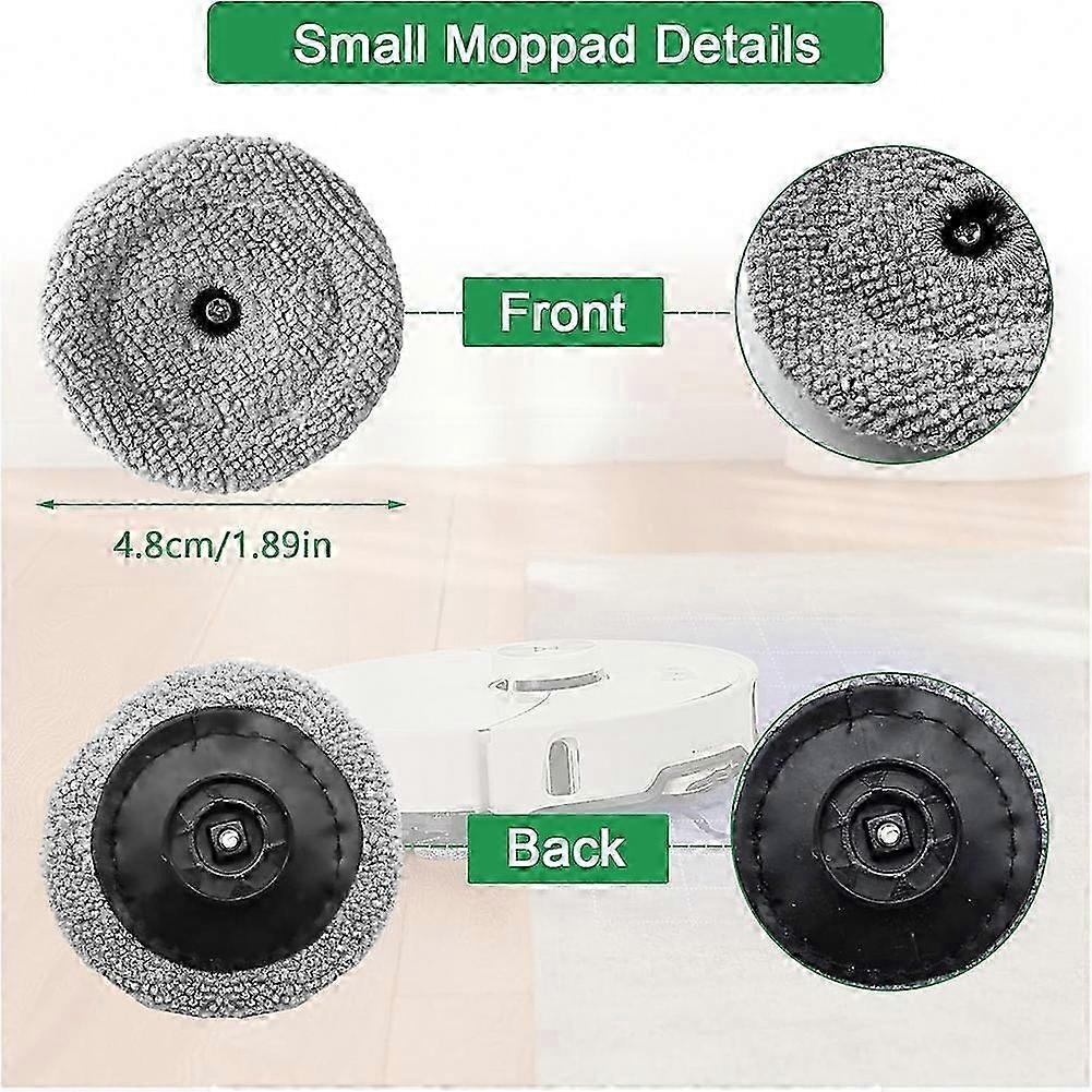12er-pack Mikrofasertücher Für Saugroboter, Kompatibel Mit Der Roborock S8-serie, Wiederverwendbar Und Waschbar