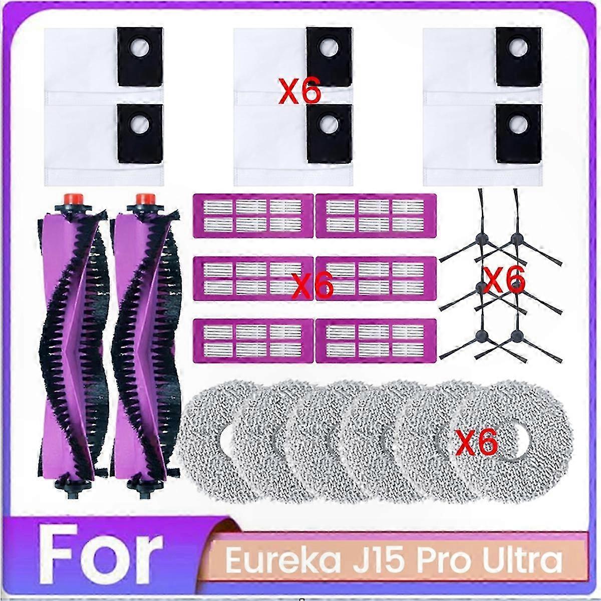 26-teiliges Zubehörset Für Den Staubsauger J15 Pro Ultra – Inklusive Hauptbürste, Seitenbürste, Hepa-filter, Wischtuch Und Staubbeutel