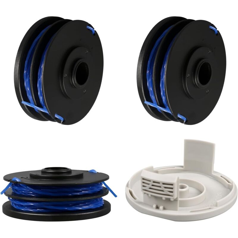 Rac123 Trimmerfadenspule Für Ryobi Freischneider – 1,6 Mm X 8,3 M, Ersatz Für Rlt4027, Rlt4125, Rlt5027, Rlt6030, Rlt5127, Rlt6130 (3+1)