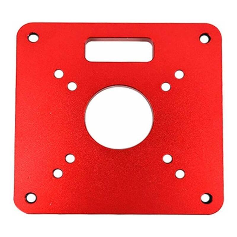 Fräseinsatzplatte – Aluminium 120 X 120 X 8 Mm – Präzise Ausrichtung Für Oberfräsen – Kompatibel Mit Makita Rt0700c Und Anderen Modellen