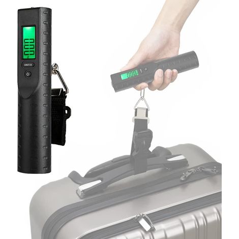 Reisegepäckwaage, Tragbare Digitale Waage Zum Aufhängen Von Koffern, Usb-aufladbar, Mit 3000 Mah Powerbank, Mini-led-taschenlampenfunktion, Lcd-hintergrundbeleuchtung.