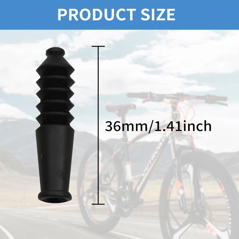 10er-pack Universelle Bremszugmanschetten Aus Gummi Für Fahrräder – Staubschutz – Mountainbike-zubehör – V-förmige Bremszugmanschetten