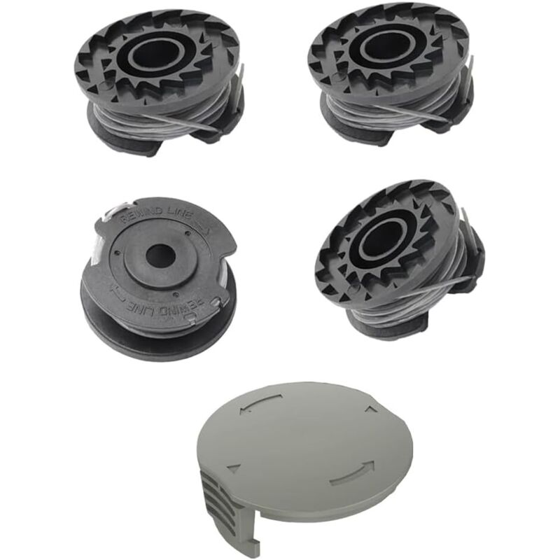 Set Mit 5 Ersatzspulen Für Bosch Art 20-li A1 / B2 C3 Freischneider, 8,3 M Trimmerzubehör, Prt 300 A1, 4xz-dc+1gz-xin -