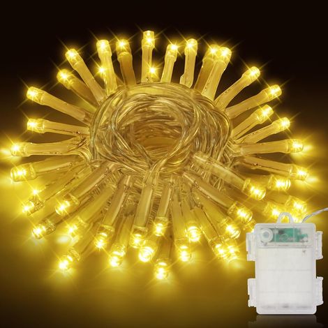 1-teiliges Set, Warmweiß, 3 M Lange, Batteriebetriebene 30-led-weihnachtsbeleuchtung, Für Drinnen Und Draußen, Z. B. Für Balkon, Garten, Schlafzimmer Oder Partys