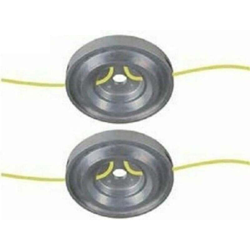 Set Mit 2 Ersatzköpfen Für Freischneider Mit Aluminiumrahmen, Geeignet Für Freischneider Mit Geradem Und Gebogenem Schaft, 15 Mm Mittelloch -