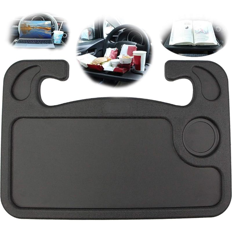Autotisch, Lenkradtisch Mit Haken Für Esstablett, Unverzichtbare Reiseaccessoires Fürs Auto, Autotablett, Laptop- Und Autozubehör