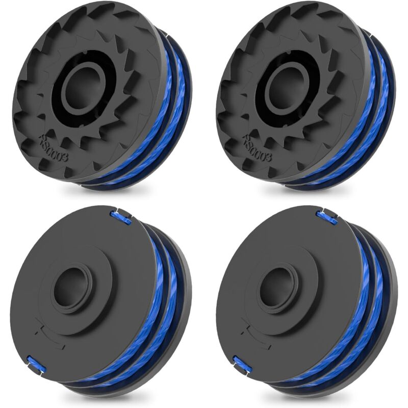 Nachfüllspule Für Trimmerfaden, 4 Stück Ø 1,5 Mm 8,30 M Rac123 Nachfüllspule Für Trimmerfaden, Spule Für Ryobi Freischneider Rlt4027, Rlt4125, Rlt5027, Rlt6030, Rlt5127, Rlt6130 -