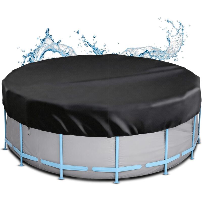 Schutzhülle Für Runde Schwimmbecken, Winterabdeckung, Runde Plane Für Sommer Und Winter, Aus 210d Oxford-gewebe, Uv- Und Reißfest, Ø 244 Cm 24424420cm -