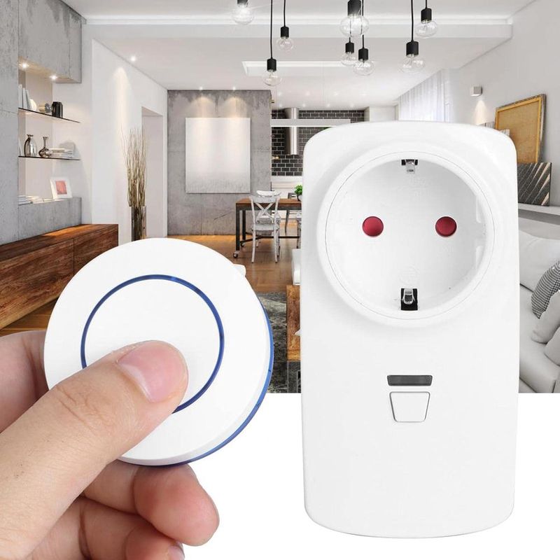 Kabelloser Stecker, 2-wege-dimmschalter (blaue Fernbedienung)