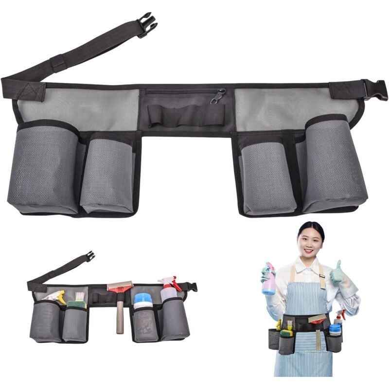 Reinigungsgürtel, 4 Taschen, Verstellbares Nylon, Haushaltswerkzeug, Tragbarer Gartengürtel