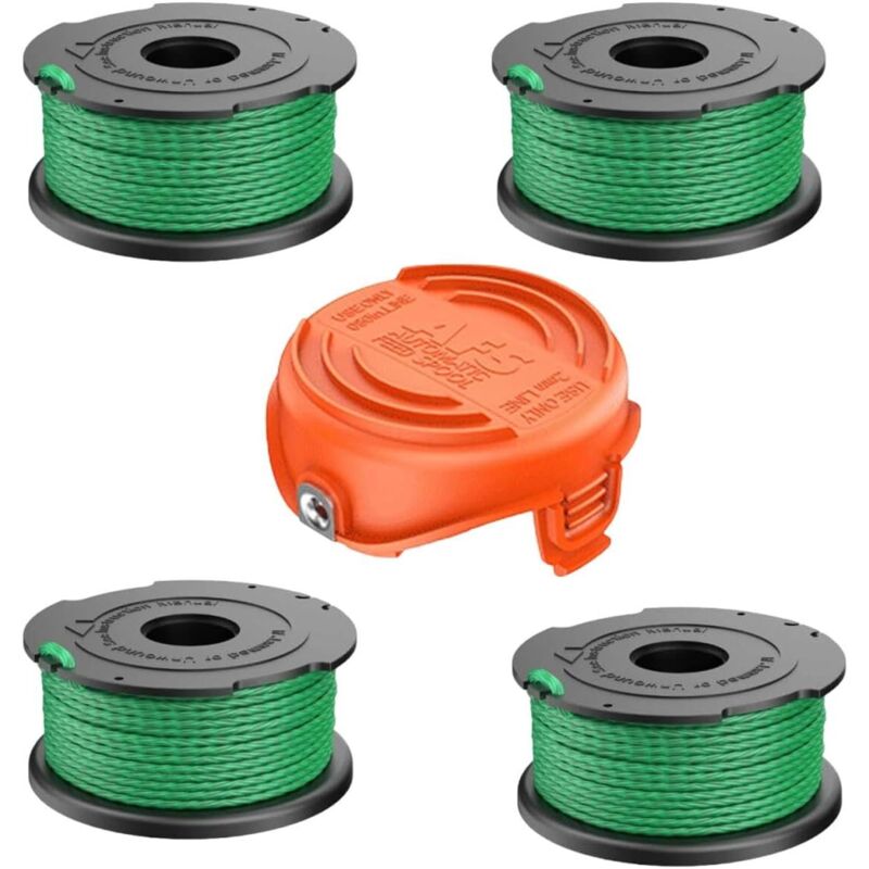 A6486 A6486-xj A6482 Ersatzspule Für Black & Decker Gl9035, Gl8033, Gl7033 Freischneider (4 Spulen + 1 Abdeckung) -