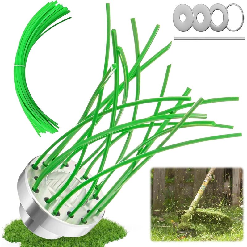 Unkrautbürste Für Freischneider, Freischneiderkopf Mit 32 Pa 66 Nylon-drähten Und Zubehör, Entfernt Mühelos Unkraut Und Moos, Gartenpflege -