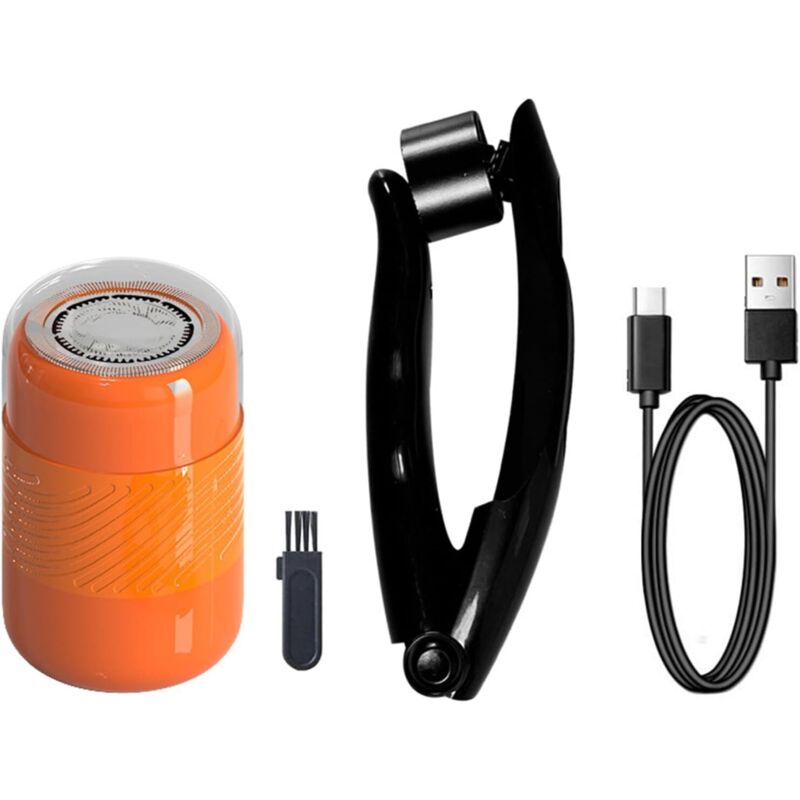 Zusammenklappbarer Elektrischer Haarschneider Für Herren Mit Usb-anschluss, Typ-c-ladefunktion, Wasserdicht Und Mit Abnehmbaren Teilen, Wasserdichter Trimmer -