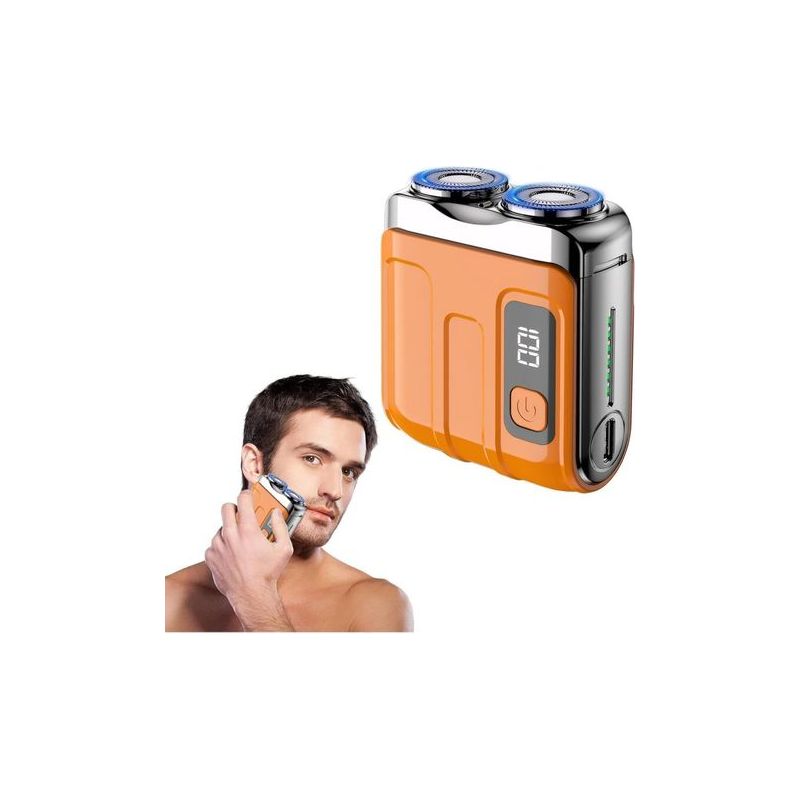 Vtizikl Mini Tragbarer Elektrorasierer, Ipx7 Wasserdicht, Multifunktional, Für Männer, Tiefenreinigung, Kapselrasierer (gold)