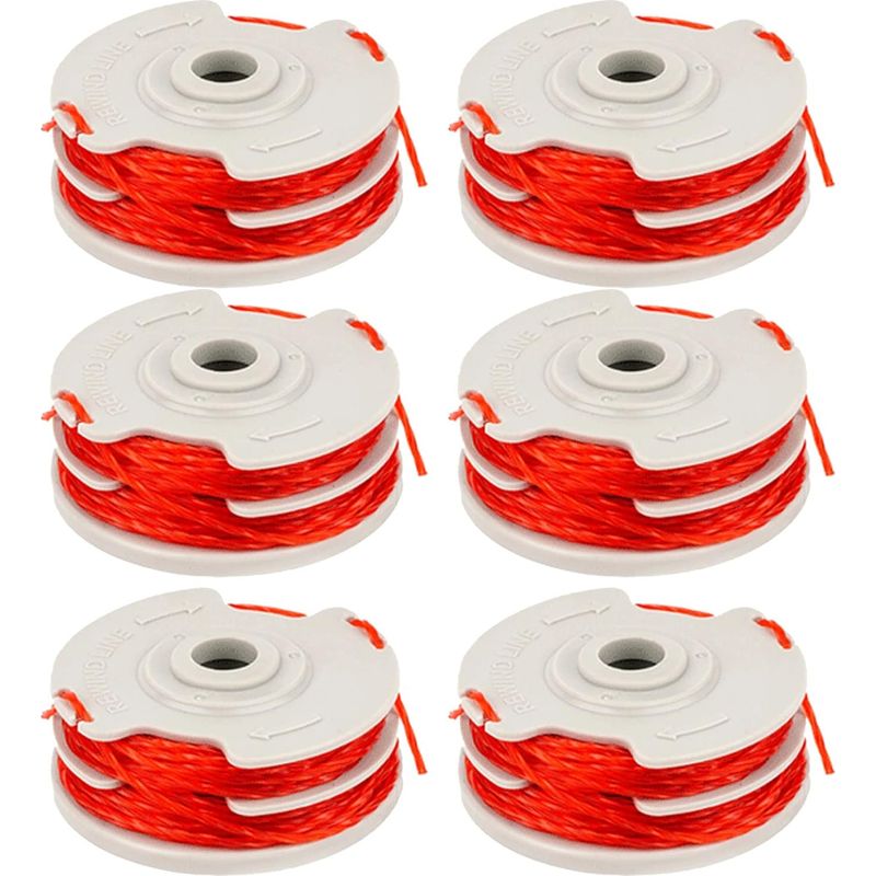 6er-packung Fly021 Ersatzspulen Für Flymo Akku-freischneider Der Serien Contour, Power Trim, Mini Trim, Multi Trim Und Revolution Mit Automatischem Doppelfadenvorschub