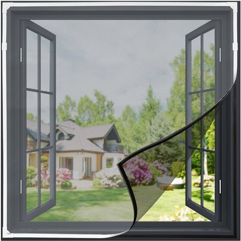 Gabrielle – Magnetisches Fliegengitter Zum Zuschneiden, 130 X 150 Cm – Bohrfreie Montage – Insektenschutz – Passend Für Alle Fenster