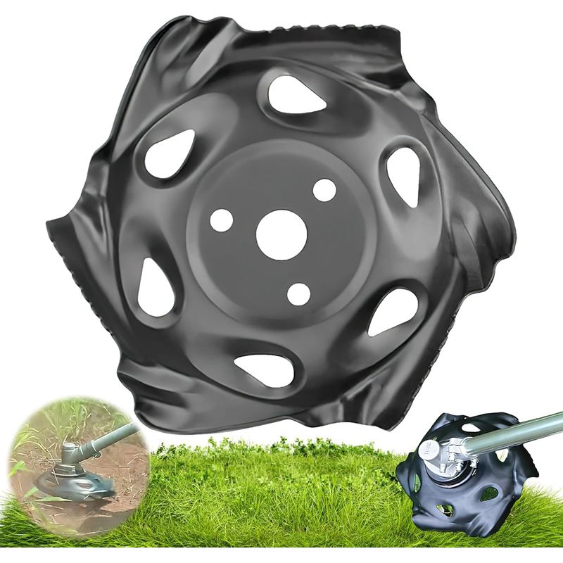Gabrielle Unkrautscheibe, Grasschneidkopf, Universelle Stahlhackscheibe, 25,4 X 235 Mm, Freischneiderkopf, Freischneiderzubehör