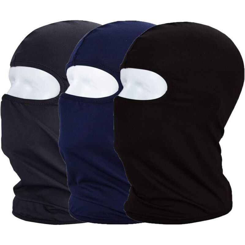 Sommerliche Fahrrad-sturmhauben – 3er-pack, Dünnes Und Atmungsaktives Elastisches Material, Uv-schutz + Staubdicht