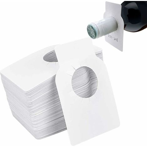 Wiederverwendbare Weinkelleretiketten (5,78 X 8,9 Cm), Weinflaschenetiketten, Blanko-pvc-etiketten, Geschenketiketten, Bastelkunststoff Für Weinflaschen Und Weinkeller, Weiß, 500 Stück