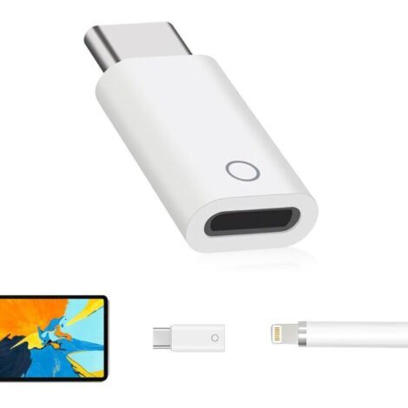 Usb-c-adapter Für Apple Pencil (1. Generation), Usb-c-ladeanschluss Für Ipad (10. Generation), Usb-c-auf-lightning-adapter, Stecker-auf-buchse-adapter Zum Laden Und Für Bluetooth-kopplung