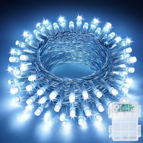 Batteriebetriebene Lichterkette Für Weihnachten, 3 M, 30 Leds, Weiß, Für Drinnen Und Draußen, Für Balkon, Garten, Schlafzimmer, Party