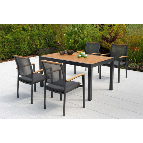 Itanos Set 9tlg Alu/kunststoff Tisch 150 X 90 Cm Bild 2