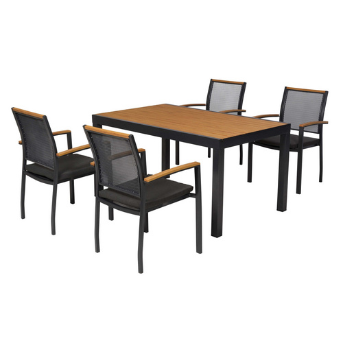Itanos Set 9tlg Alu/kunststoff Tisch 150 X 90 Cm Bild 3