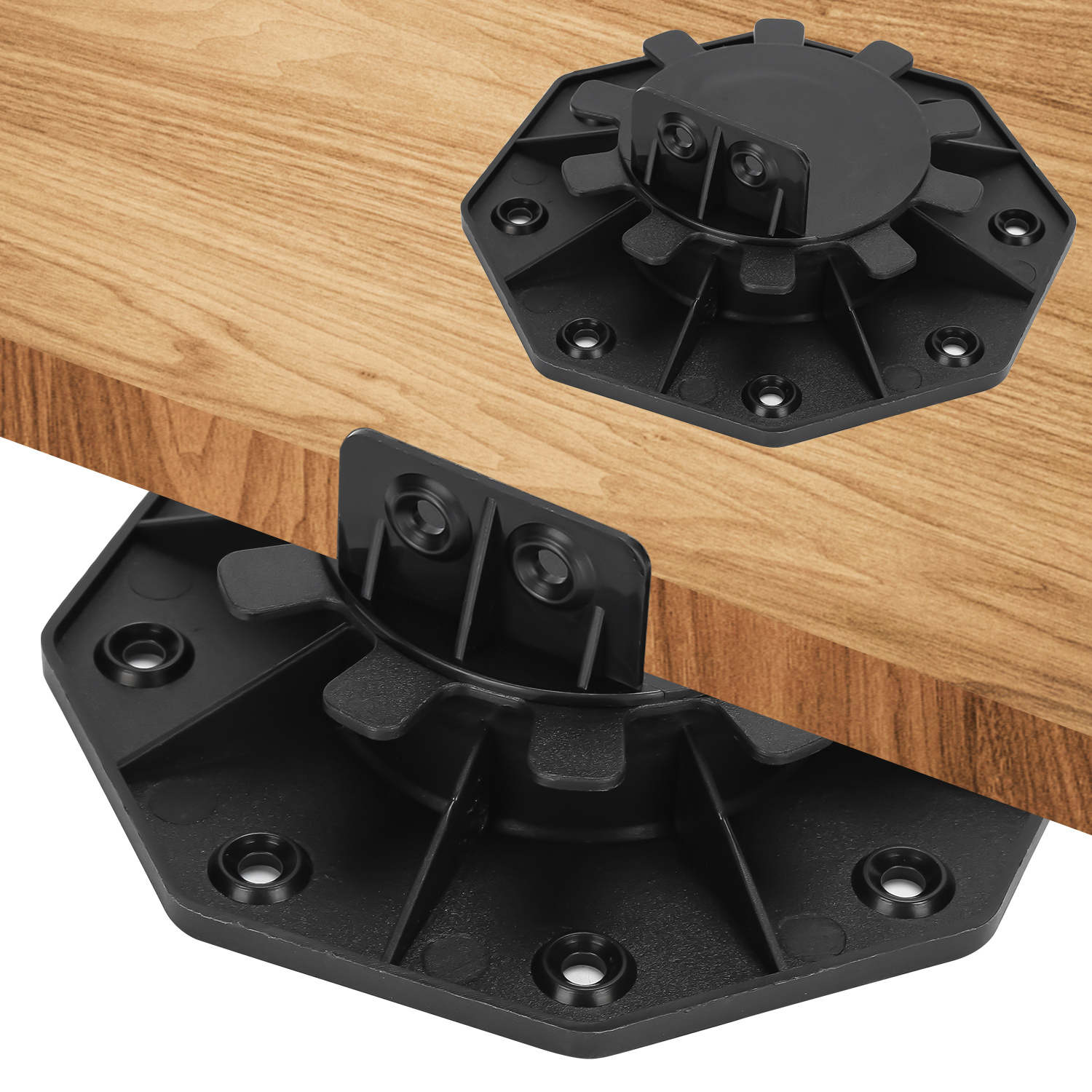 Jiubiaz Stelzlager Höhenverstellbar 50 Stück Stellfuss 30-60mm Plattenlager - Stelzlager Für Terrassenplatten-unterkonstruktion Holz, Wpc Und Stein