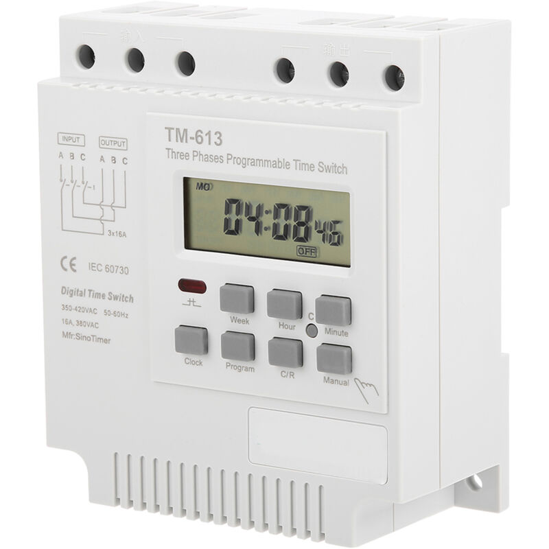 Tm-163 Dreiphasen-380v-digital-wochenprogrammierbarer Leistungsschalter